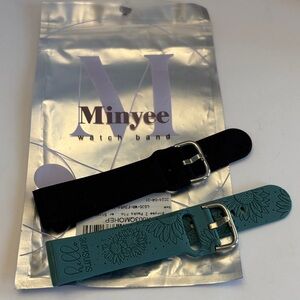 Black and Teal Watch Bands